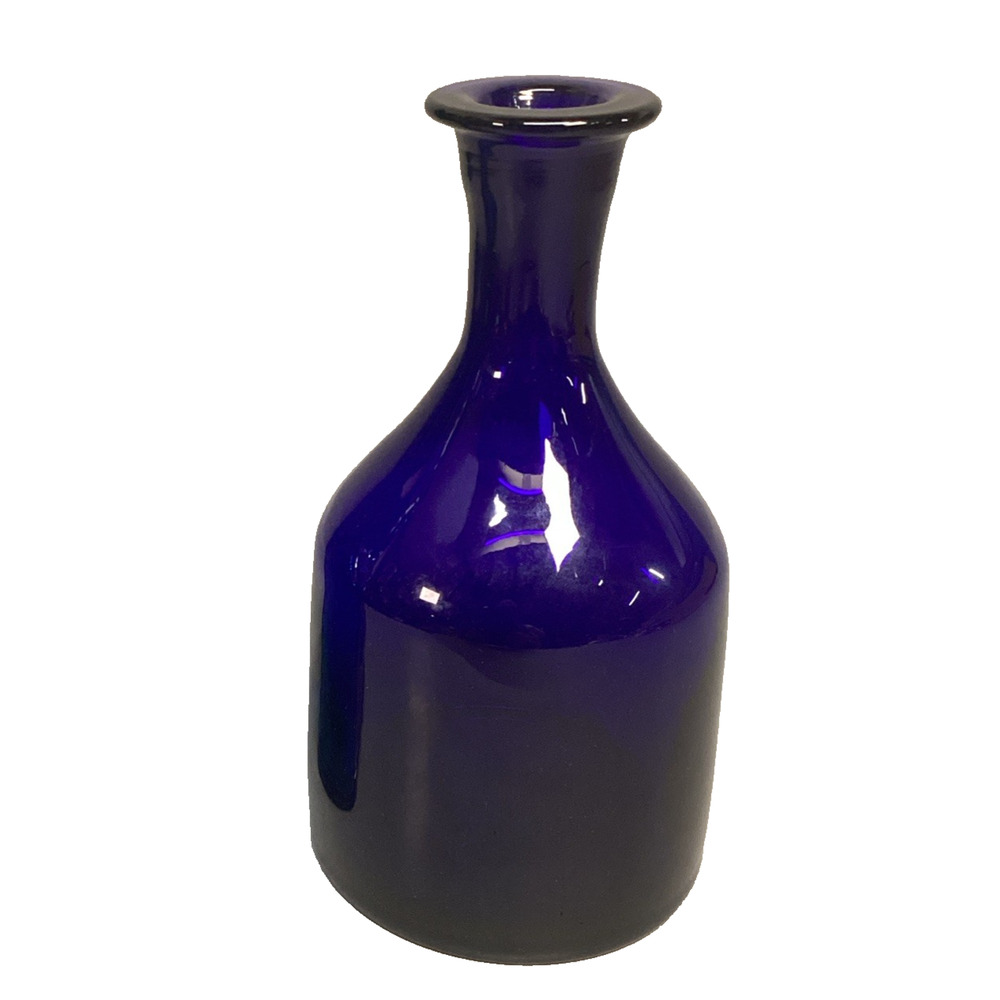 Vintage Dark Cobalt Blue Glass Decanter (No Stopper)